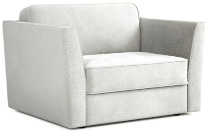 An Image of Jay-Be Elegance Single Fabric Chairbed - Light Grey