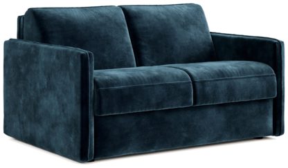 An Image of Jay-Be Slim Velvet 2 Seater Sofa Bed - Charcoal