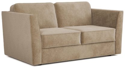 An Image of Jay-Be Elegance Fabric 2 Seater Sofa Bed - Light Grey