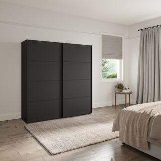 An Image of Wiemann Altena Sliding Wardrobe Graphite (Grey)