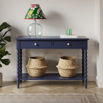 An Image of Pippin Console Table, Navy Navy