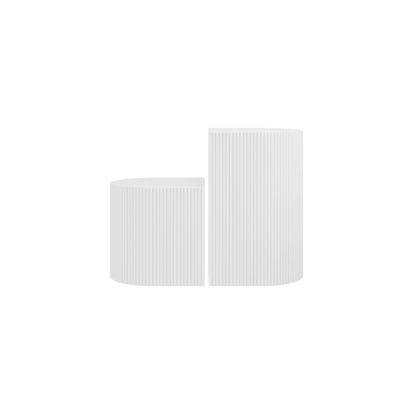 An Image of Reed Set of 2 Side Tables White