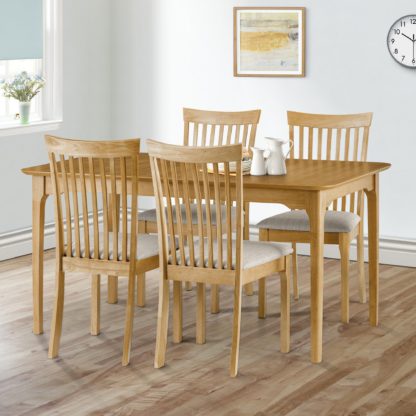 An Image of Ibsen Set Of 2 Dining Chairs, Boucle Natural