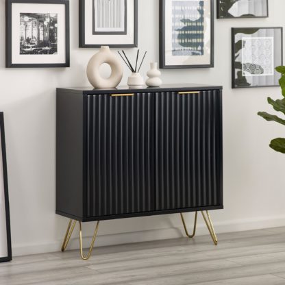 An Image of Murano Compact Sideboard Matt Black