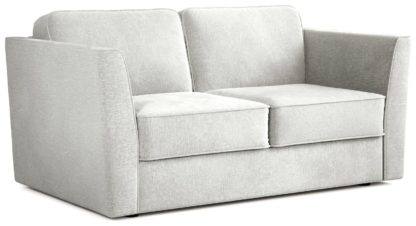 An Image of Jay-Be Elegance Fabric 2 Seater Sofa Bed - Light Grey