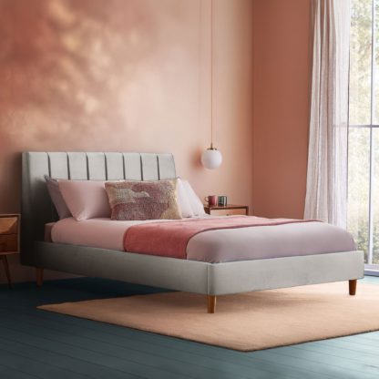 An Image of Silentnight Octavia Bed Frame, Velvet Rainforest