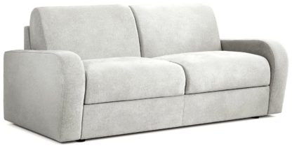 An Image of Jay-Be Deco Fabric 3 Seater Sofa Bed - Stone