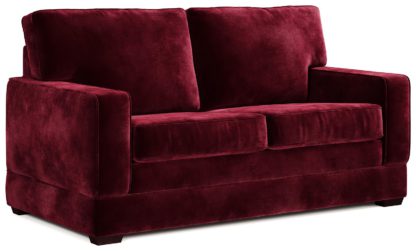 An Image of Jay-Be Urban Velvet 2 Seater Sofa Bed - Ink Blue