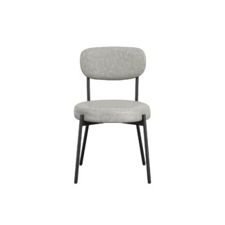 An Image of Smith Set of 2 Dining Chairs Graphite (Grey)