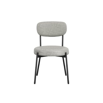 An Image of Smith Set of 2 Dining Chairs Graphite (Grey)