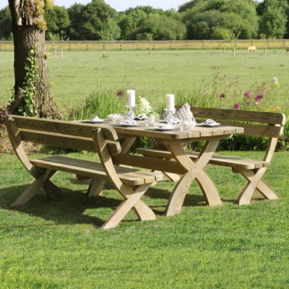 An Image of Harriet 6 Seater Dining Set Natural