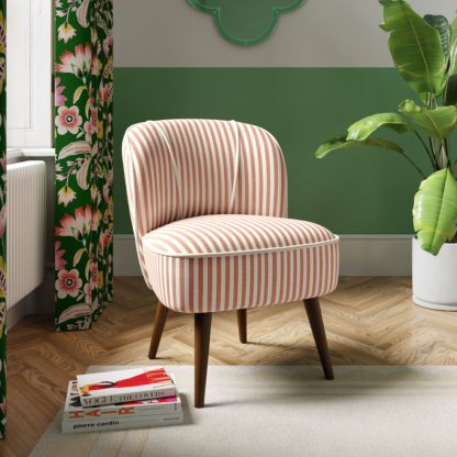 An Image of Elsie Cocktail Chair, Linford Stripe Linford Stripe Ferne