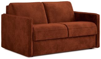 An Image of Jay-Be Slim Fabric 2 Seater Sofa Bed - Orange