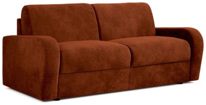 An Image of Jay-Be Deco Fabric 3 Seater Sofa Bed - Stone