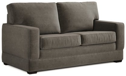 An Image of Jay-Be Urban Velvet 2 Seater Sofa Bed - Ink Blue