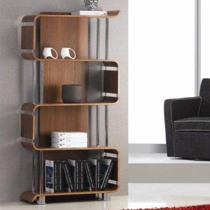 An Image of Helsinki Tall Bookshelf Walnut