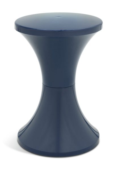 An Image of Habitat 60 Tam Tam Plastic Stool - Blue