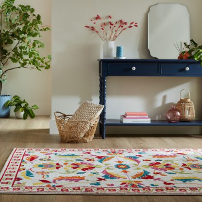 An Image of Lizzie Traditional Floral Rug MultiColoured