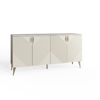 An Image of Frank Olsen Ava 4 Door Sideboard - White