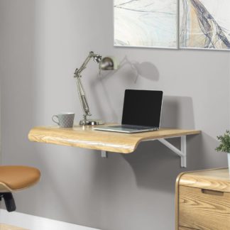 An Image of San Francisco Wall Mounted Desk Oak