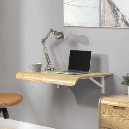 An Image of San Francisco Wall Mounted Desk Oak