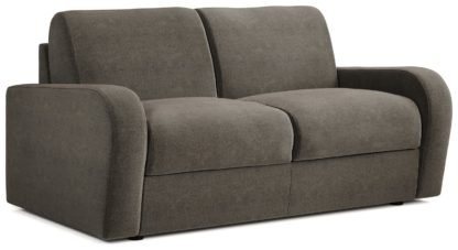 An Image of Jay-Be Deco Velvet 2 Seater Sofa Bed - Charcoal