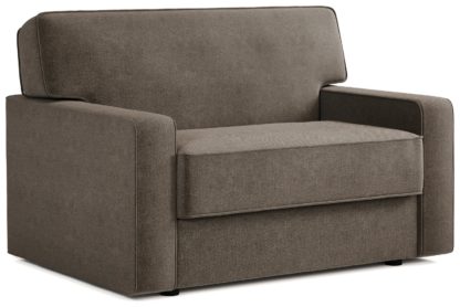 An Image of Jay-Be Linea Velvet 3 Seater Sofa Bed - Charcoal