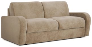 An Image of Jay-Be Deco Fabric 3 Seater Sofa Bed - Stone