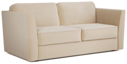 An Image of Jay-Be Elegance Velvet 3 Seater Sofa Bed - Dark Green