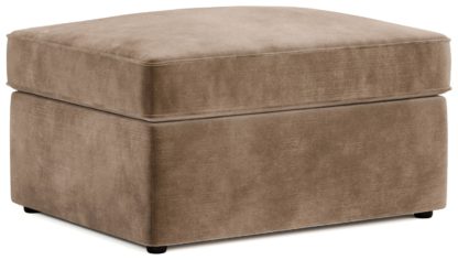 An Image of Jay-Be Velvet Footstool Sofa Bed - Ink Blue