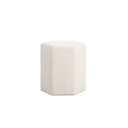 An Image of Harbour Thin Stripe Stool Grey