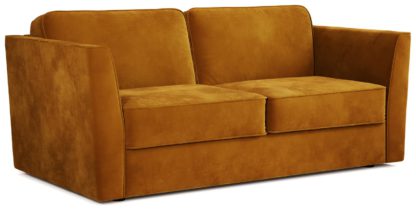 An Image of Jay-Be Elegance Velvet 3 Seater Sofa Bed - Dark Green