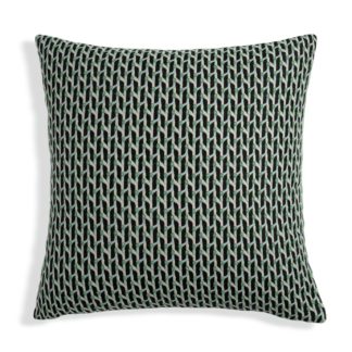 An Image of Habitat Mono Geo Jacquard Cushion - 43x43cm