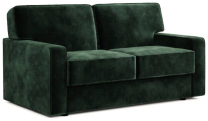 An Image of Jay-Be Linea Velvet 3 Seater Sofa Bed - Charcoal