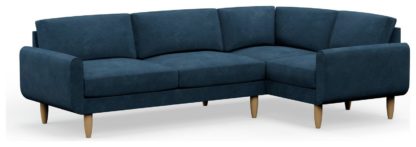 An Image of Hutch Slim Reversible Round Arm 5 Seater Sofa - Dove Grey