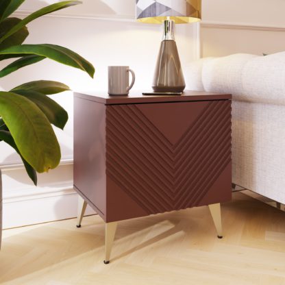 An Image of Ava Bedside Table Midnight