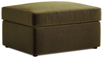 An Image of Jay-Be Velvet Footstool Sofa Bed - Ink Blue