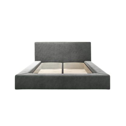 An Image of Soho Woven Fabric Bed Frame Grey