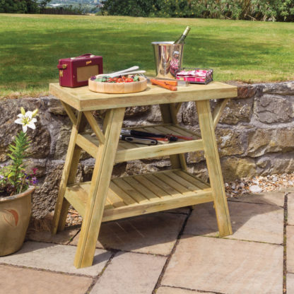 An Image of BBQ Side Table Natural