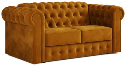 An Image of Jay-Be Chesterfield Fabric 2 Seater Sofa Bed - Cream