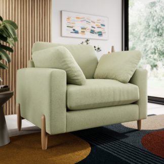 An Image of Apollo weave Snuggle Sofa Multiweave Soft Green