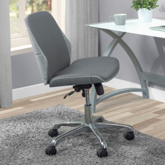 An Image of San Francisco Armless Office Chair Grey