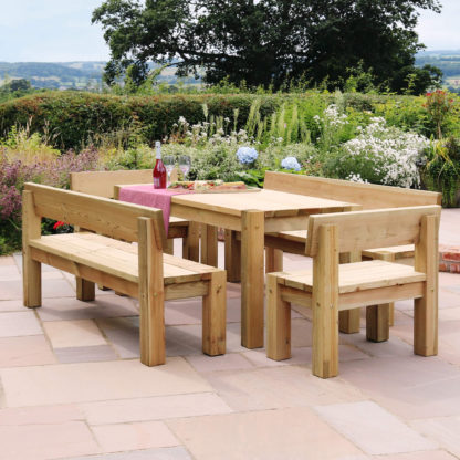 An Image of Philippa 6 Seater Dining Set Natural