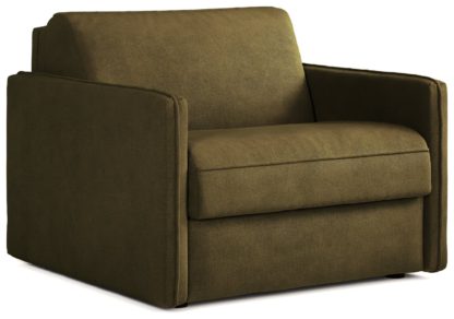 An Image of Jay-Be Slim Fabric Cuddle Sofa Bed - Cream