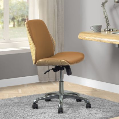 An Image of San Francisco Armless Office Chair Grey