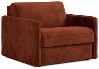 An Image of Jay-Be Slim Fabric Cuddle Sofa Bed - Orange