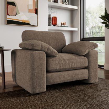 An Image of Magnus Soft Textured Chenille Snuggle Sofa Soft Textured Chenille Terracotta