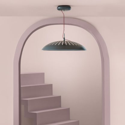 An Image of Habitat 60 Ellipse Pendant Light by Sebastian Conran - Grey