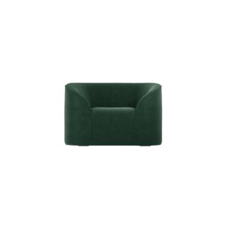 An Image of Zuma Velvet Armchair Forest (Green)