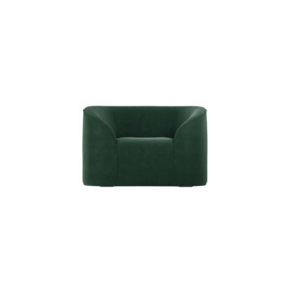 An Image of Zuma Velvet Armchair Forest (Green)